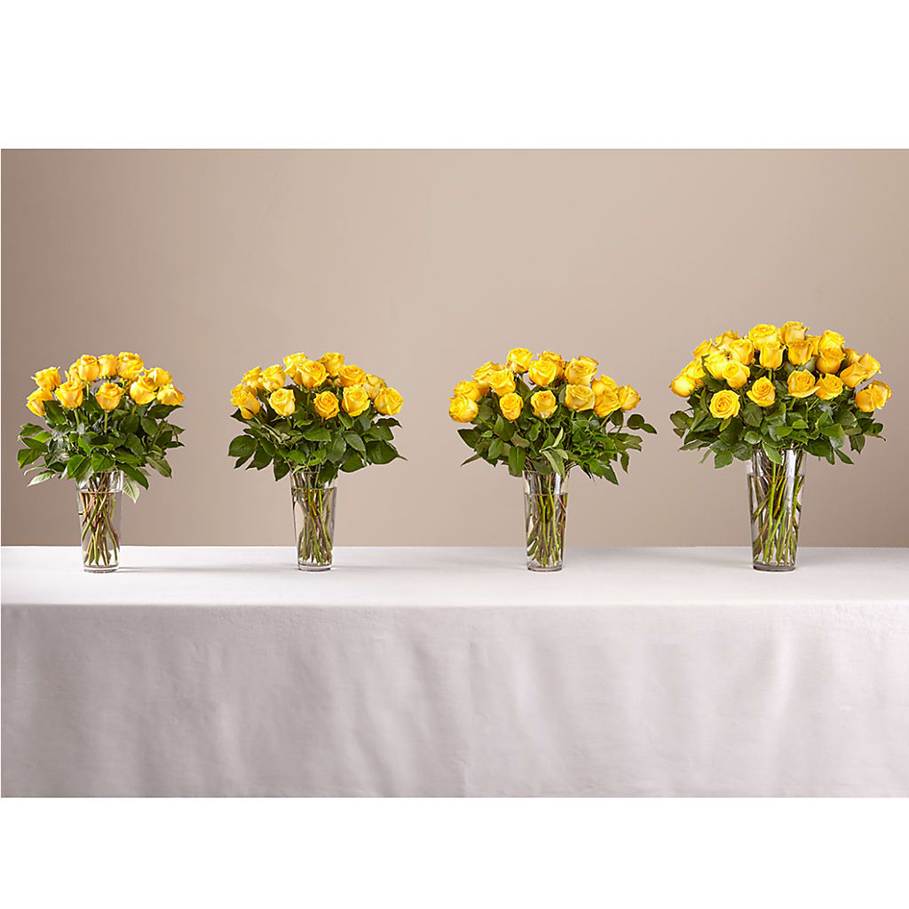 Long Stem Yellow Rose Bouquet – Moda Flowers, Guaynabo PR