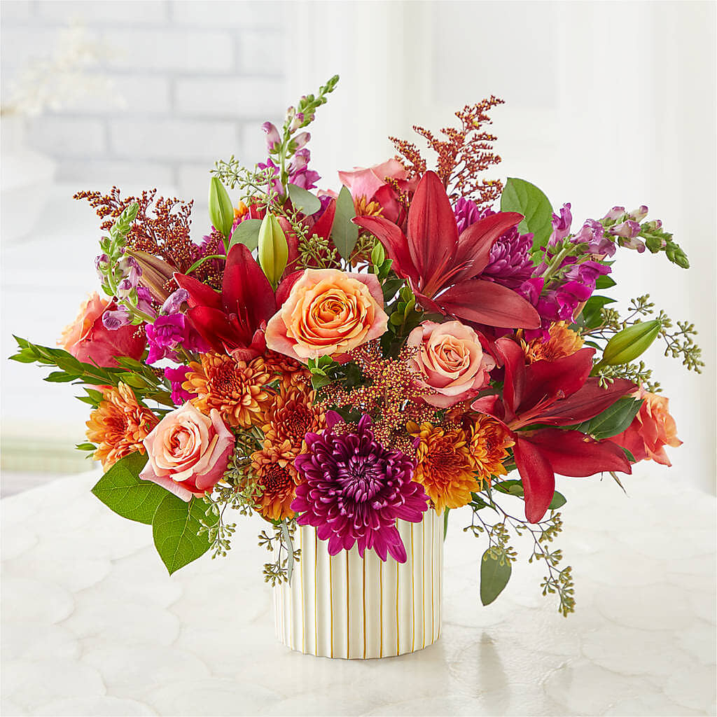 Burgundy Landscape Bouquet – Moda Flowers, Guaynabo PR