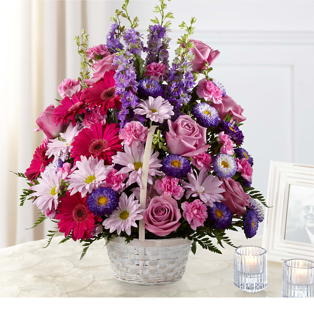 Pastel Peace Basket – Moda Flowers, Guaynabo PR