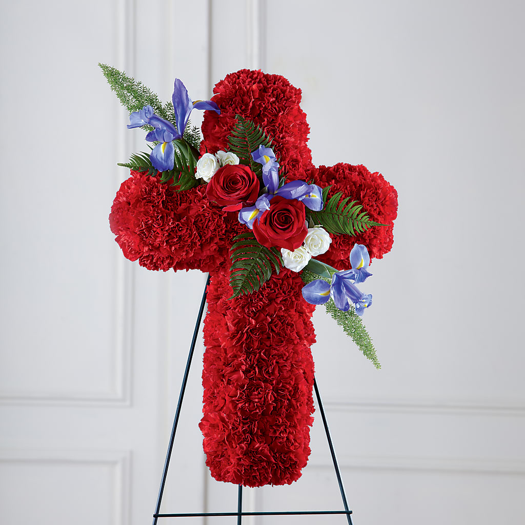 Faithful Hero Floral Cross – Moda Flowers, Guaynabo PR