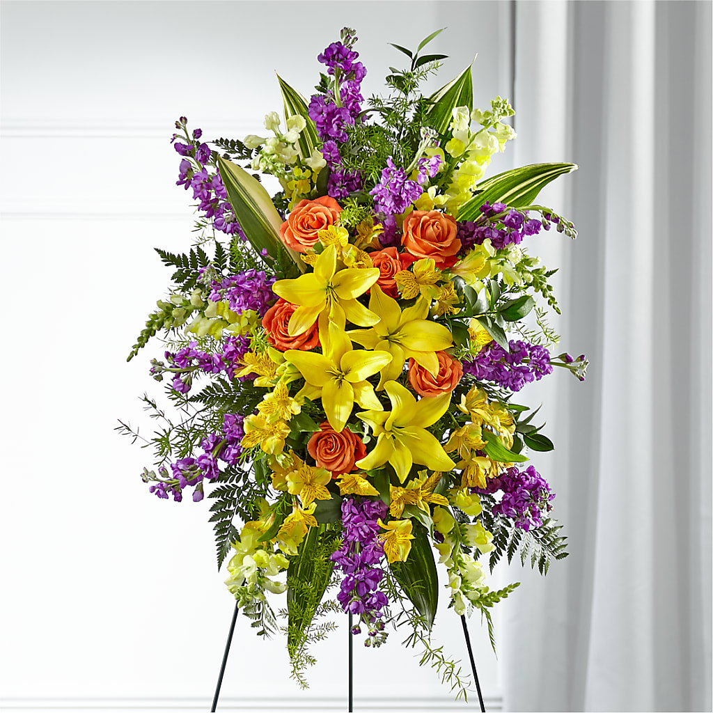 Thoughtful Prayers Standing Spray – Moda Flowers, Guaynabo PR