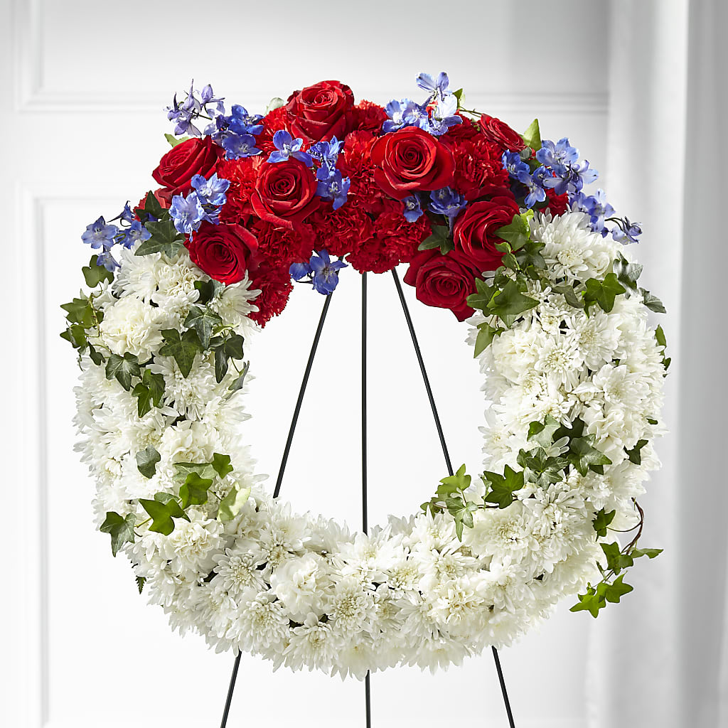 Patriotic Passion Wreath – Moda Flowers, Guaynabo PR