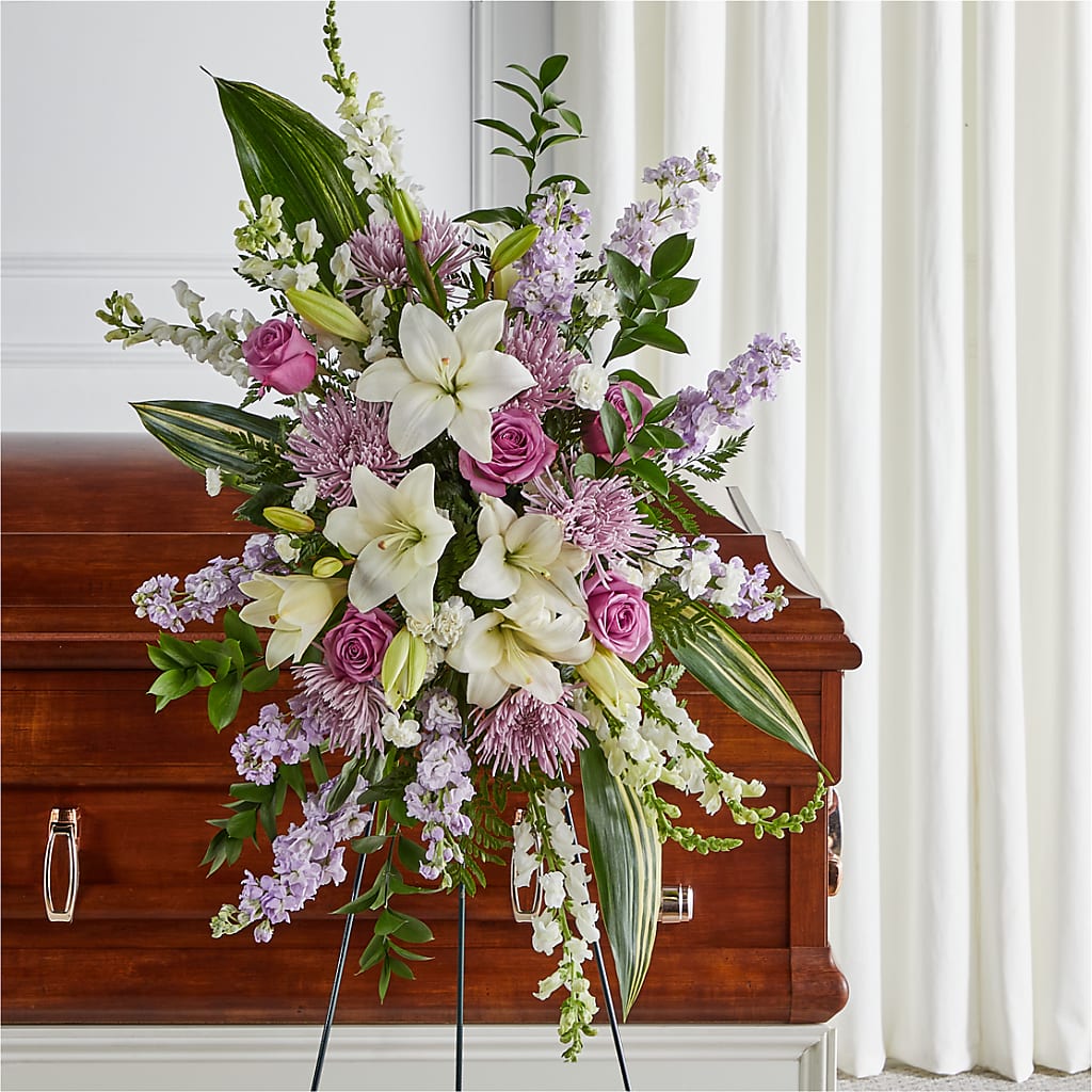 Grateful Hearts Standing Spray – Moda Flowers, Guaynabo PR