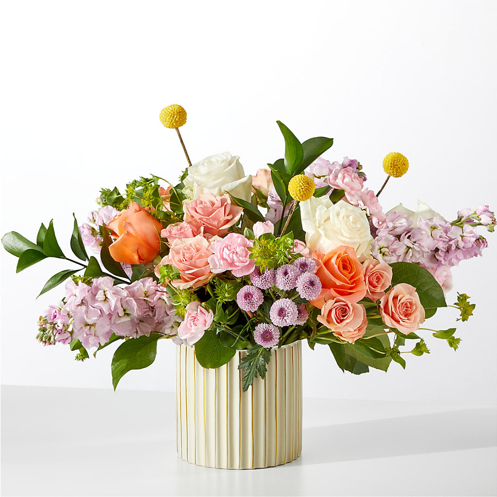 French Market Bouquet with Ivory Vase – Moda Flowers, Guaynabo PR