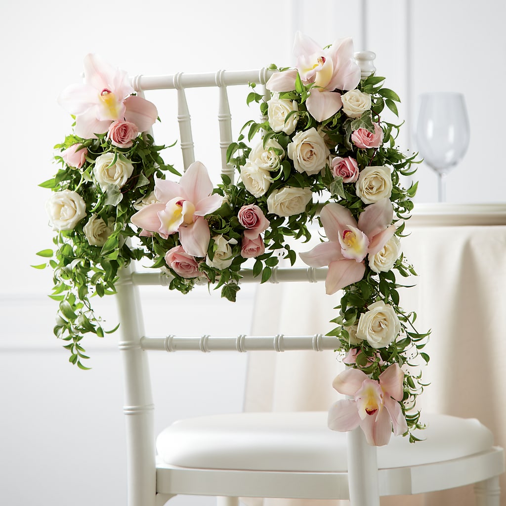 Orchid Rose Chair Décor – Moda Flowers, Guaynabo PR