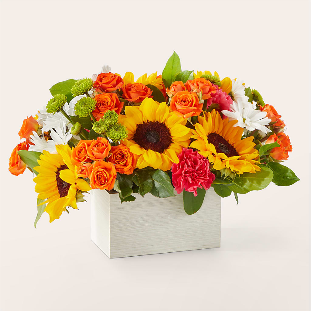 Sun-drenched Blooms Box Bouquet –  Moda Flowers, Guaynabo PR