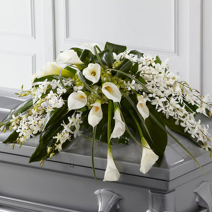 Angel Wings Casket Spray –  Moda Flowers, Guaynabo PR