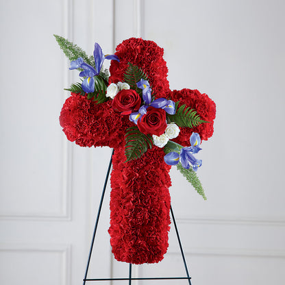 Faithful Hero Floral Cross –  Moda Flowers, Guaynabo PR