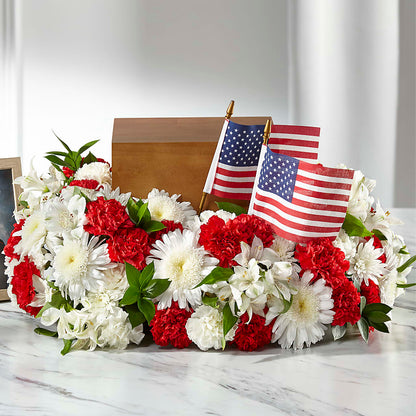 Spirit of Patriotism Cremation Adornment –  Moda Flowers, Guaynabo PR