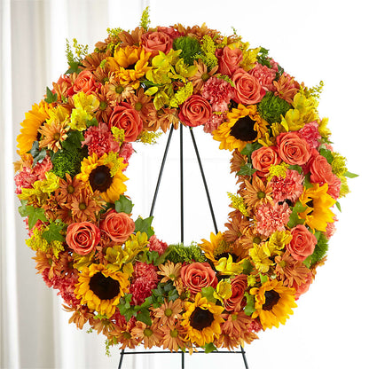Autumnal Memories Wreath (Standard) –  Moda Flowers, Guaynabo PR