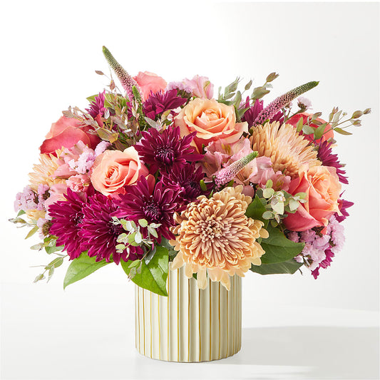 Berry Cobbler Bouquet with Ivory Vase –  Moda Flowers, Guaynabo PR