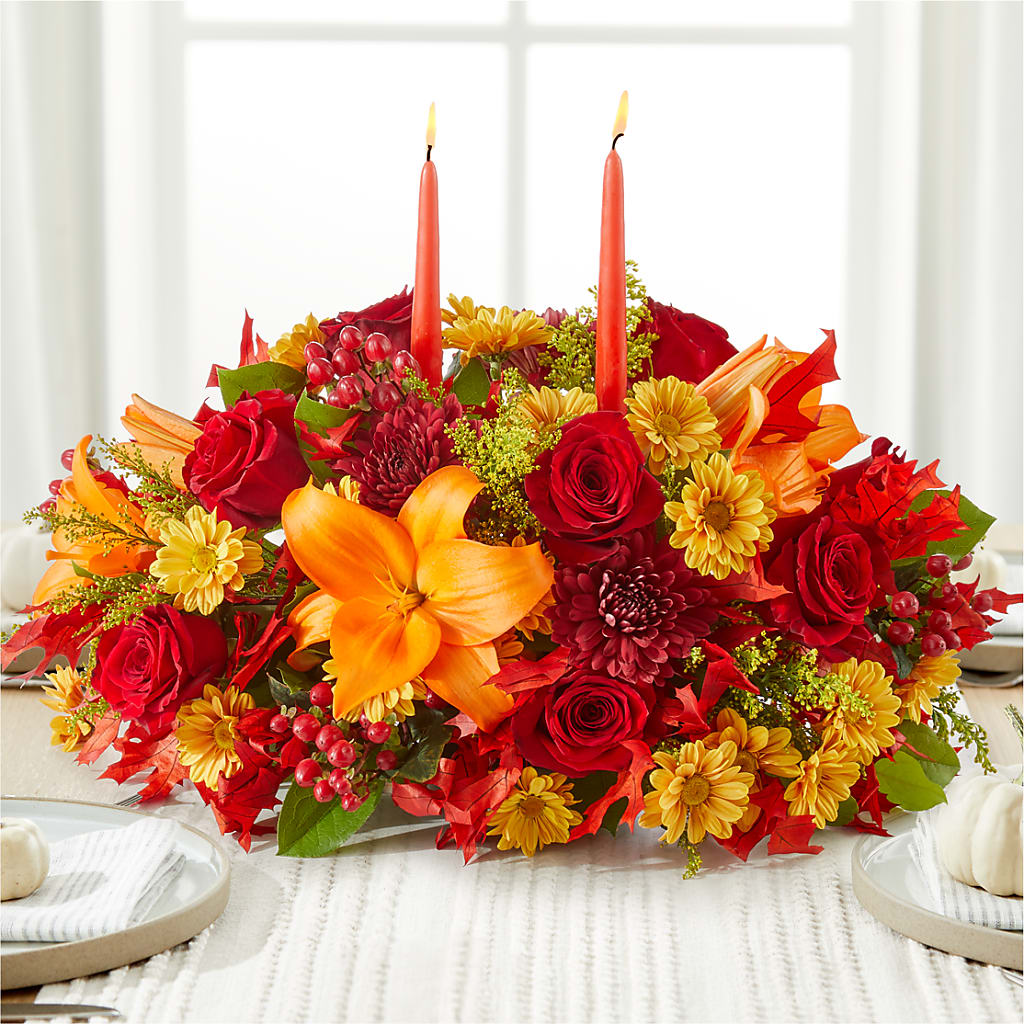 Autumn's Embrace Centerpiece –  Moda Flowers, Guaynabo PR