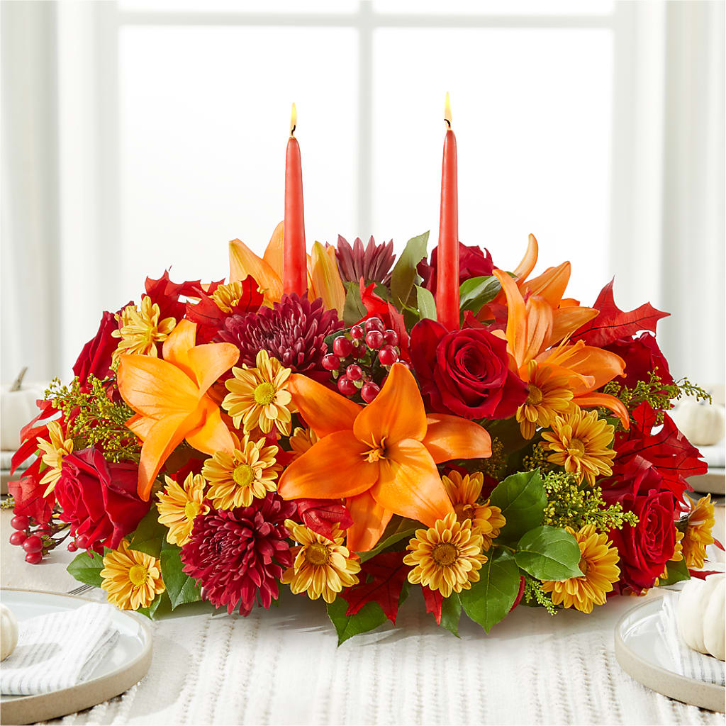 Autumn's Embrace Centerpiece –  Moda Flowers, Guaynabo PR